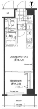 グランハイツ高田馬場 701 間取り図