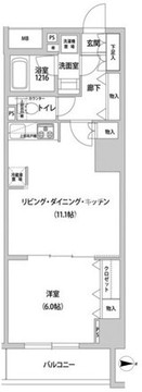 ドミール青柳 202 間取り図