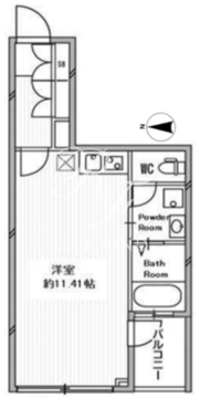 白金高輪レジデンス 303 間取り図