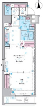 ジェノヴィア東神田グリーンヴェール 1212 間取り図