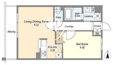 リーブルグラント世田谷等々力 403 間取り図