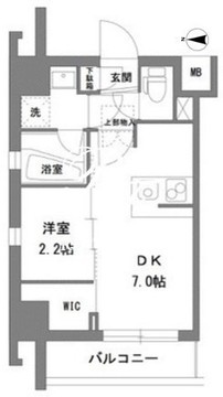 ラグゼナ錦糸町 501 間取り図